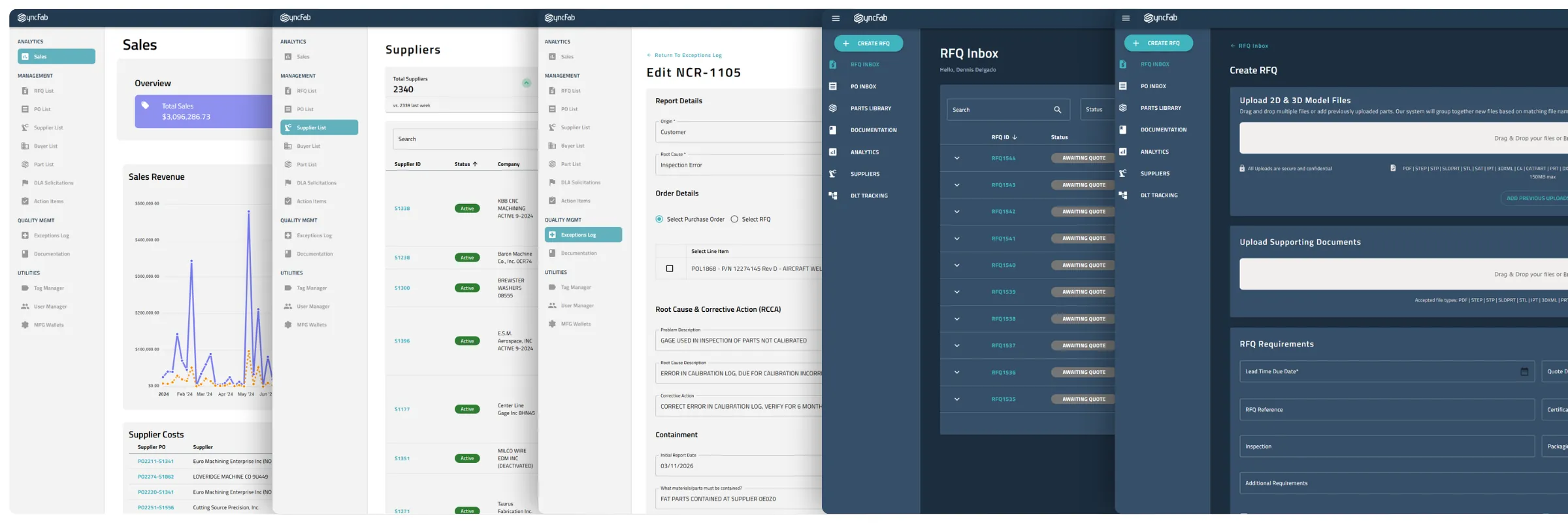 SyncFab Platform hero slide 3