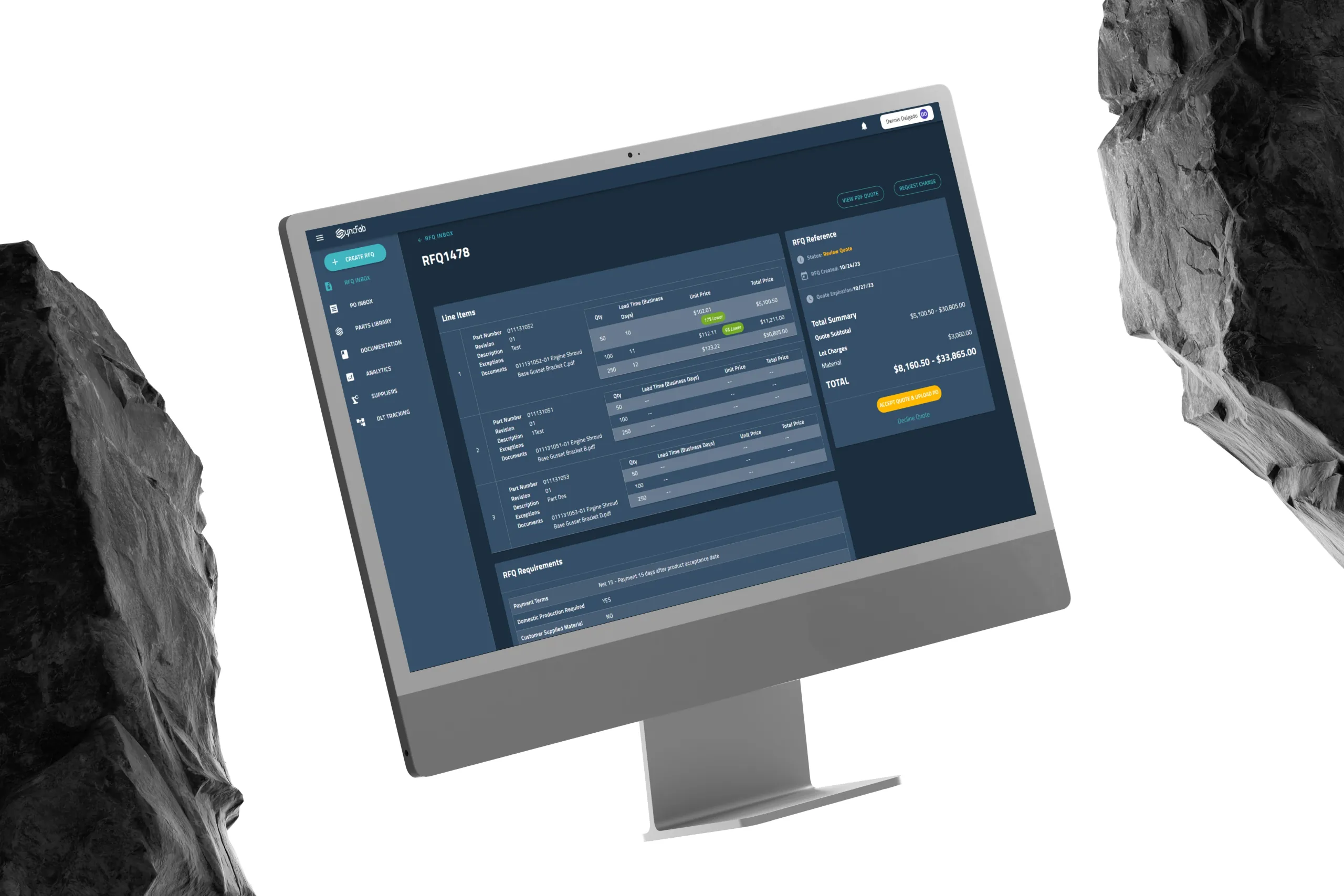 SyncFab Platform hero slide 1